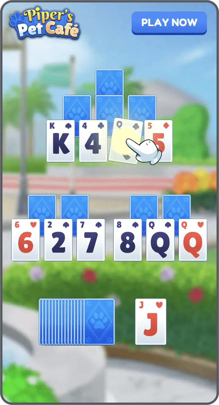 Piper’s Pet Cafe — Cards playable screenshot