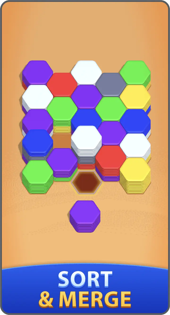 Hexa Sort playable screenshot
