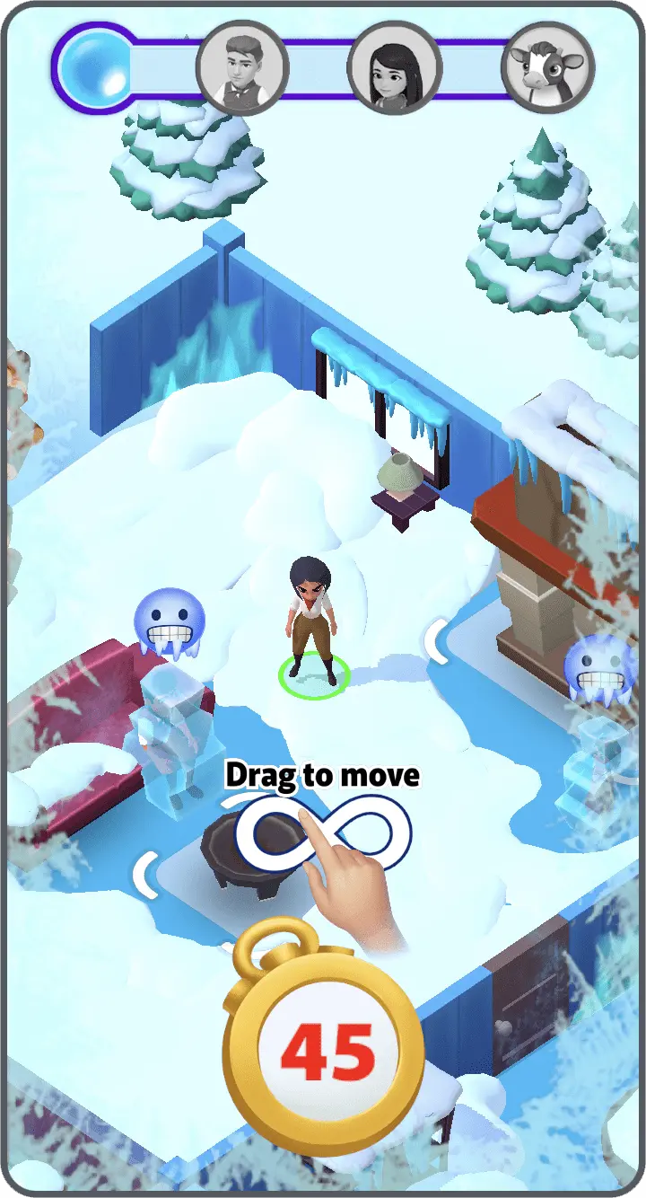 Klondike — Winter playable screenshot